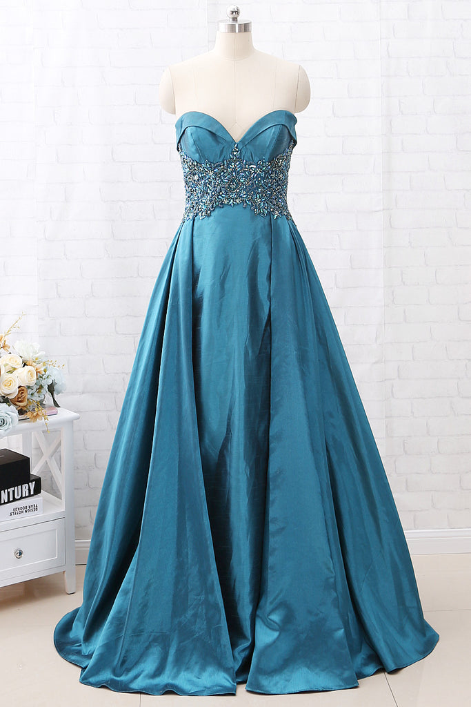 Teal on sale pageant dress