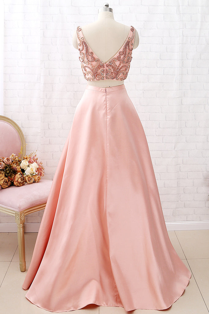 Peach deals pageant dress